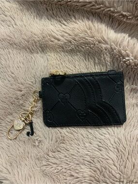 Juicy Couture Black Embossed Card Holder